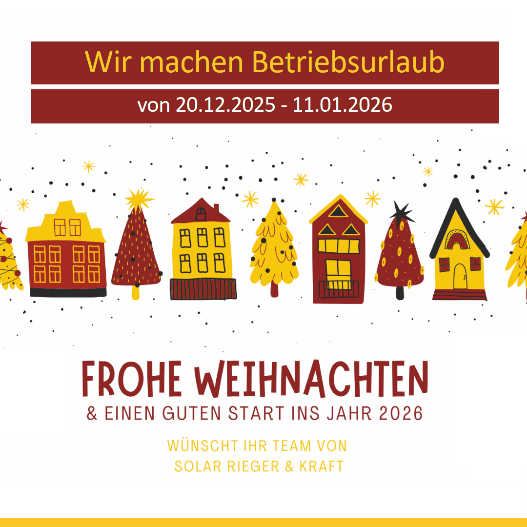 Wir machen Weihnachtsurlaub bis 11. Januar.